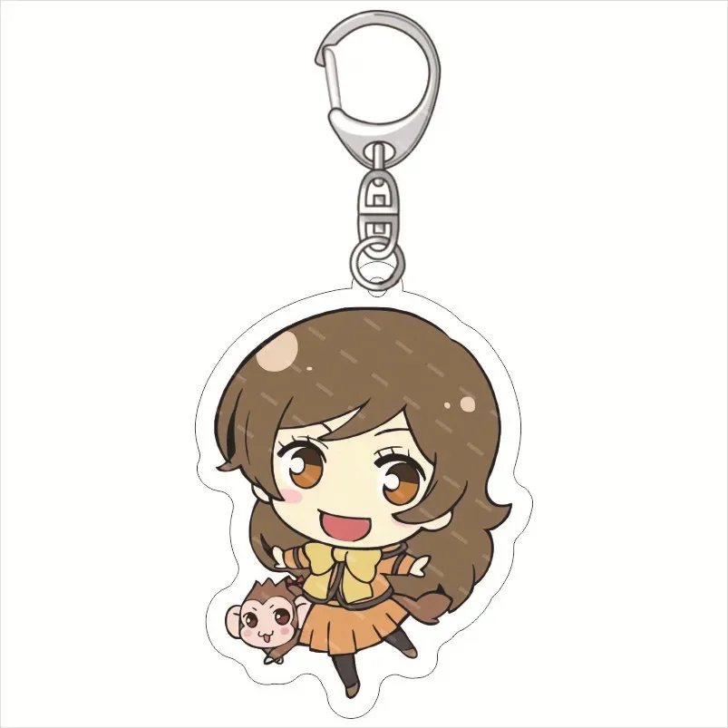 Cartoon Anime Kamisama Love Keychain Acrylic Figure Keyring Pendant Cosplay Jewelry Gift 2024