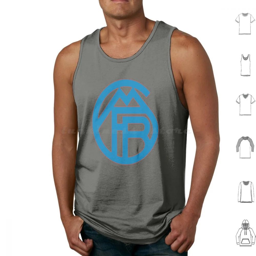 F Ball Logo By Tank Tops Print Cotton Football Logo Germany München Club Soker