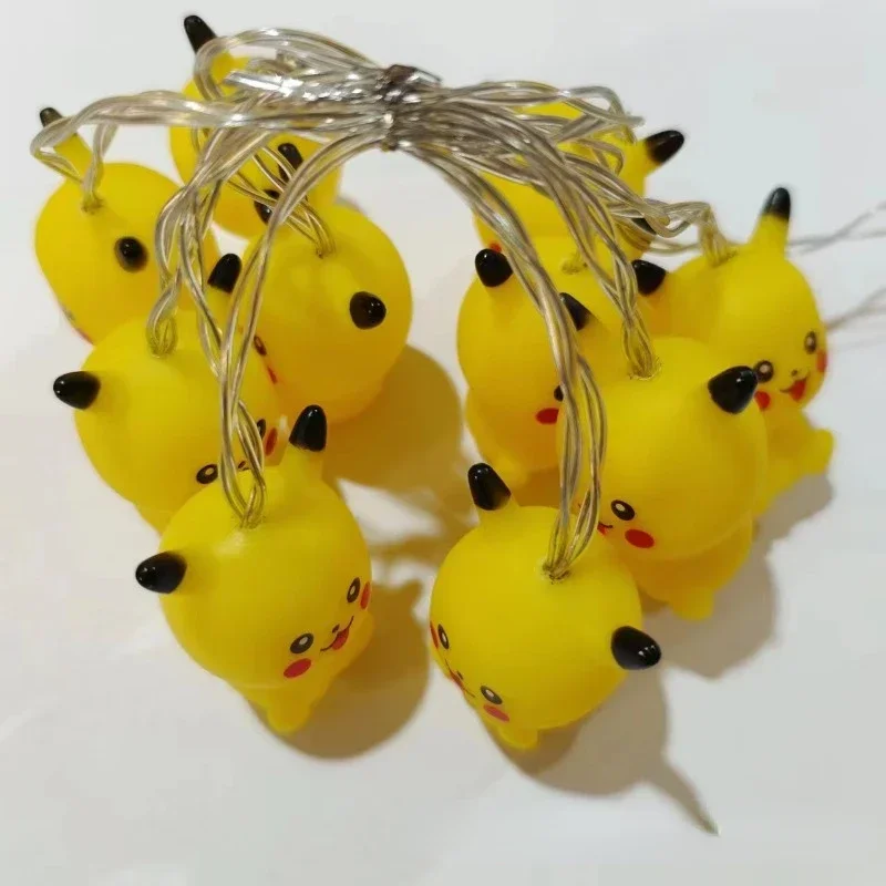 ピカチュウナイトライトペンダント人形 Led ストリップライトアニメクリスマスツリーの装飾おもちゃホーム子供の寝室かわいい漫画ランプ
