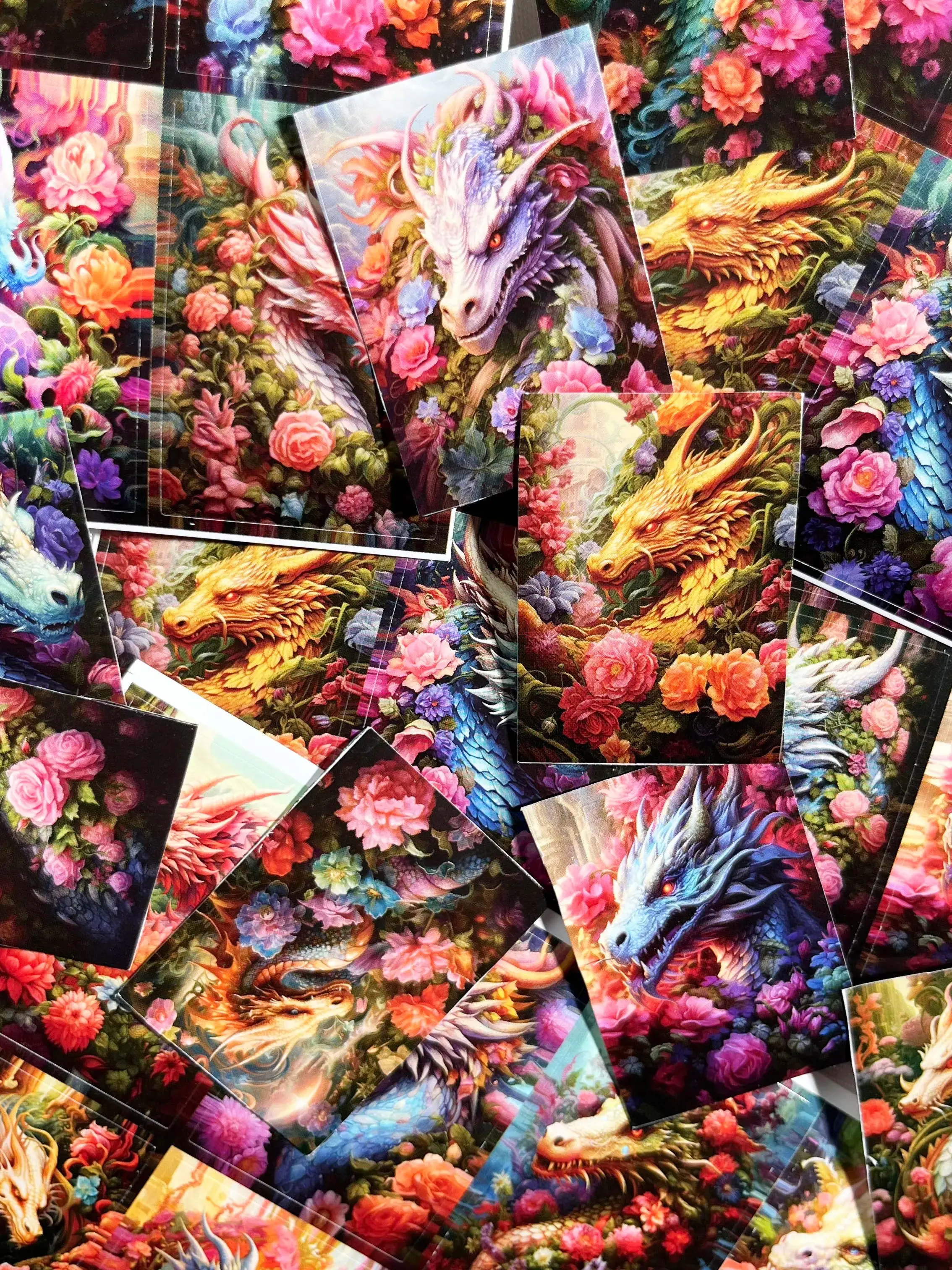 JAIIMAN 72 Stück selbstklebende Aufkleber mit magischem Drachenmotiv, perfekt für Tagebuchbedarf, Scrapbooking-Zubehör, DIY-Handwerk, Clip-Art – Detail 5