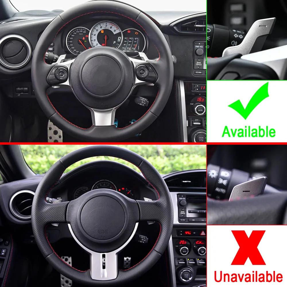 For Toyota 86 GT86 GR86 Subaru BRZ 2017-2026 Aluminum Steering Wheel Shift Paddle Shifter Extension Stylish Red