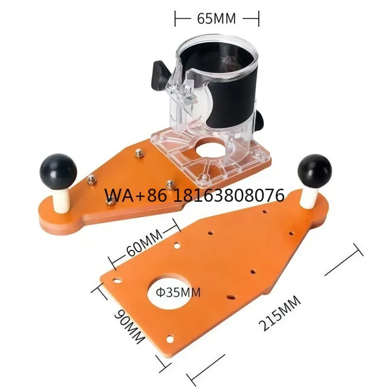 Edge Trimmer Balancing Plate / Inverted Mounting Plate Router Base Plate Round-over Chamfering Base Woodworking Tool