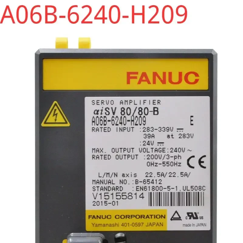 A06B-6240-H209 Second-hand tested ok  Servo Drive in good Condition