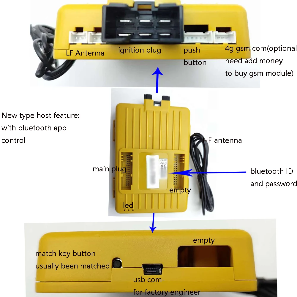 For Toyota Corolla Year 2019-2023 Keyless Start Keyless Go Remote Start Mobile Phone App Control Bluetooth With Black Frame