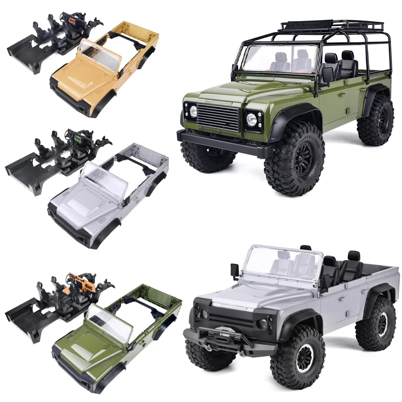 

TRX-4 Simulation 313/324mm Wheelbase Body Shell and Seat Interior for 1/10 RC Crawler Car Traxxas TRX4 Defender RD110 Diy Parts