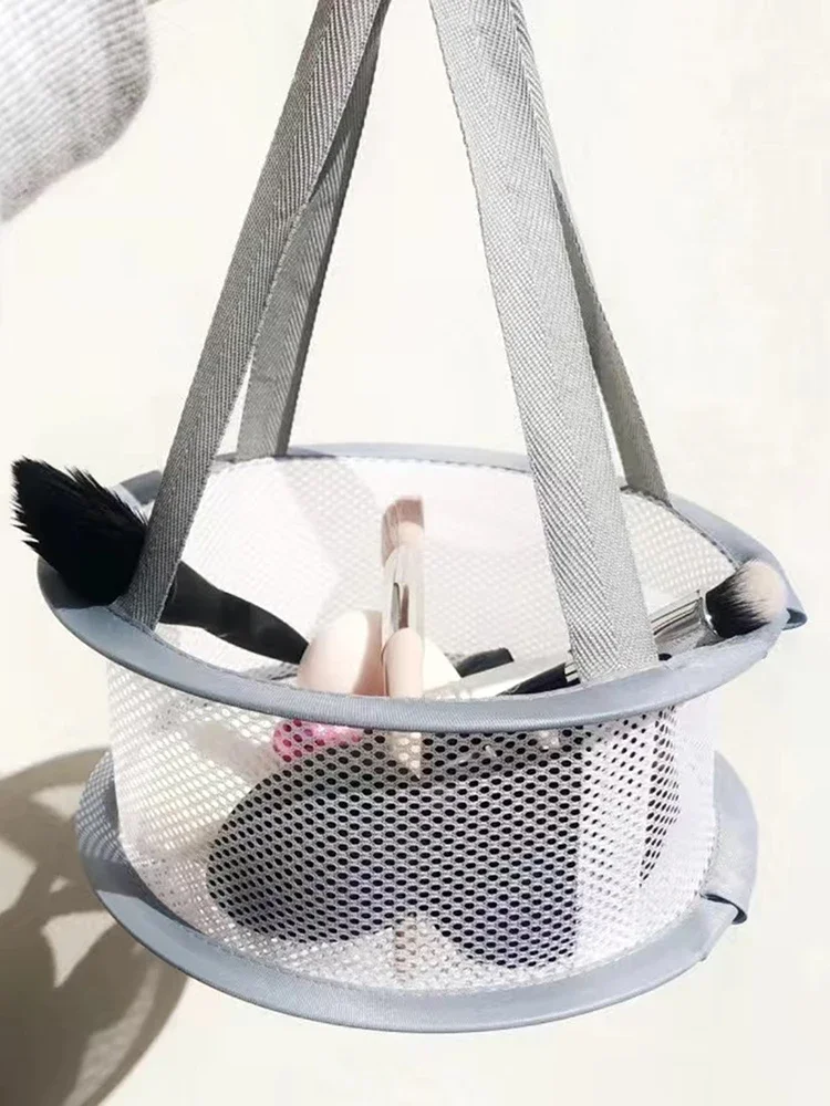 Makeup Brush Storage Powder Puff Drying Bag Mesh Pocket Anti Deformation Drying Clothes Mesh Basket Household Use Air Drying St