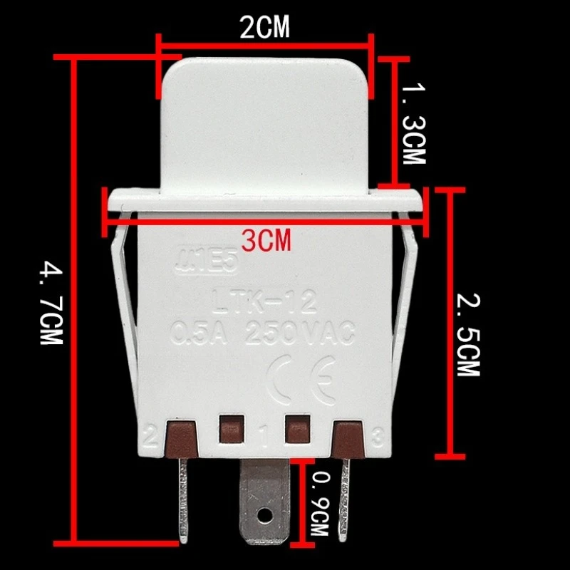 

2 шт. трех- или двухклавишных выключателей света для холодильников, выключатели для лампочек.