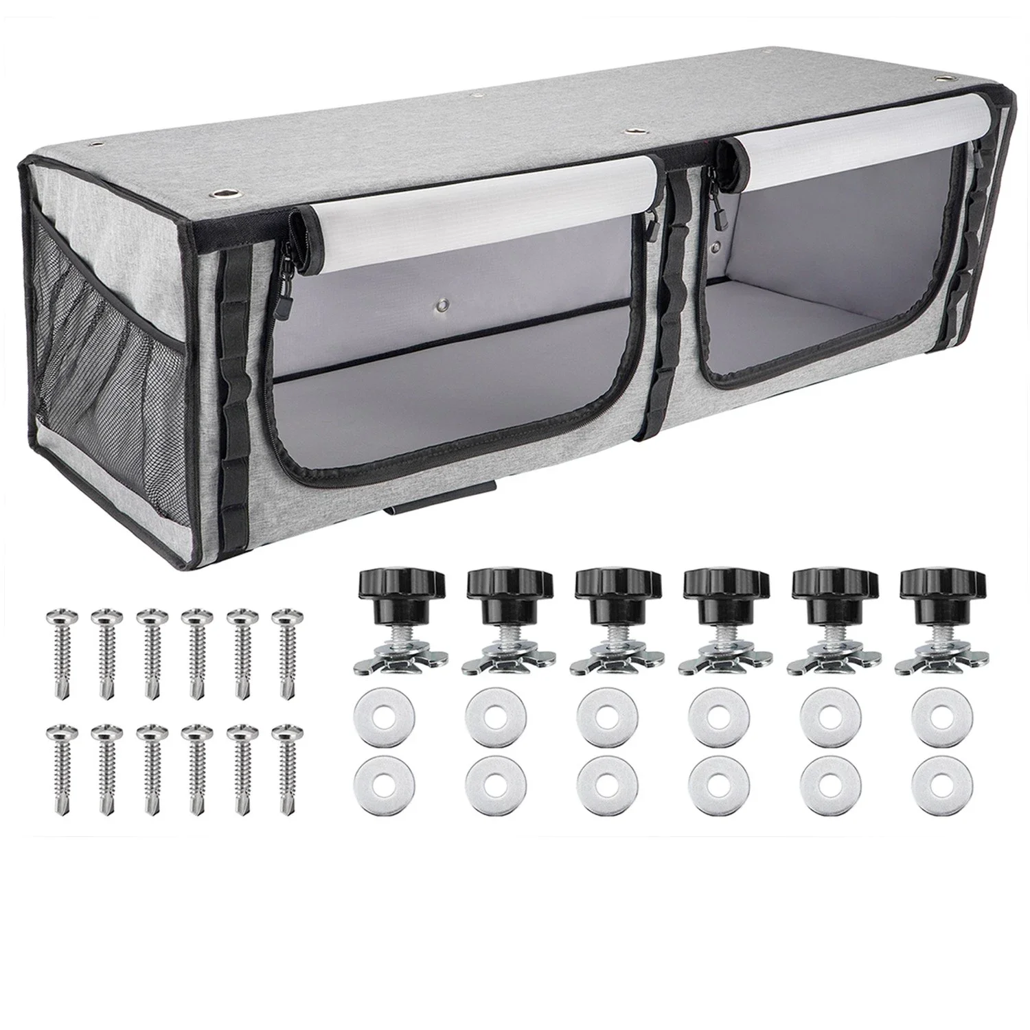 Opbergbox van vilt voor bovenste kast in camper, geschikt voor Fiat Ducato, Sprinter, Ford Transit, caravan en camper.