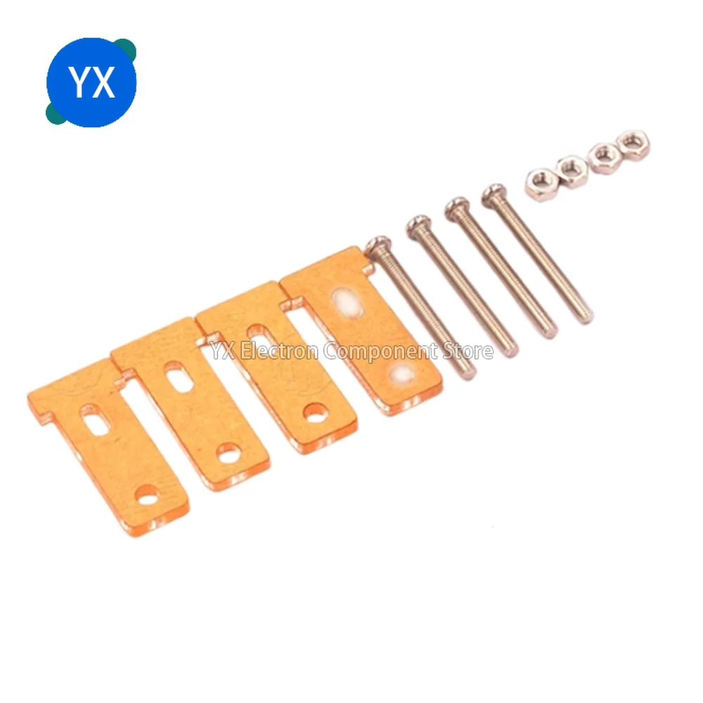 100pcs TT Gear Motor Fixed Bracket T-head with M3 * 30 Screws and Nuts Smart Trolley Chassis Acrylic Base Plate