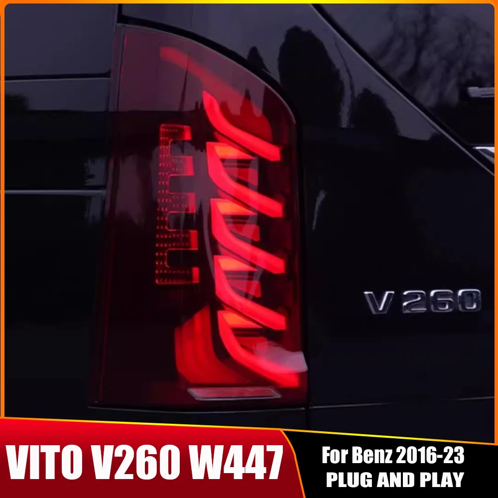 

Car Accessories For Benz VITO V260 W447 2016-2021 Maybach Type Taillights LED DRL Running Lights LED Rear Park Lights Assembly