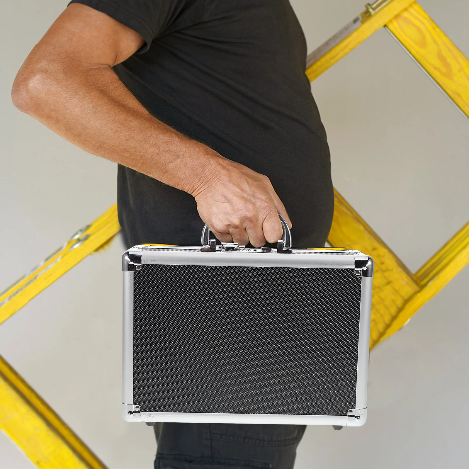 Aluminum Alloy Toolbox Multifunctional Large Capacity Storage Case Portable Handle Tool Organizer For Home Diy Craft