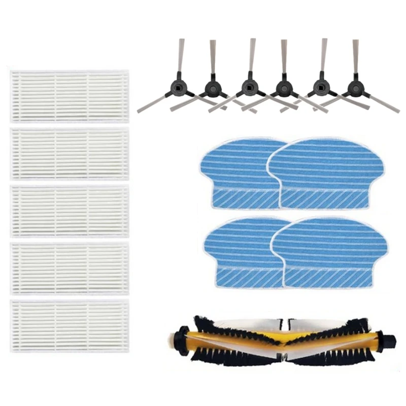 

Замена AGOUP для робота-пылесоса Proscenic 780T 790T, запасные части, основная щетка, боковая щетка, фильтр Hepa, тряпка для швабры