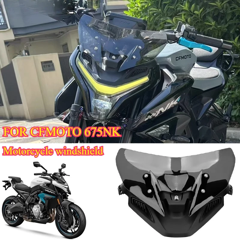 PER CFMOTO 675NK Parabrezza anteriore modificato visiera carenatura parabrezza moto, accessori per parabrezza anteriore da competizione