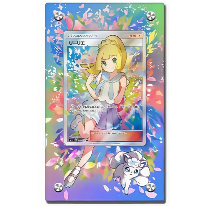 البوكيمون Acerola بطاقة الطوب ليلي أيونو الأحمر Lisia ضبابي PTCG لتقوم بها بنفسك الاكريليك عمل دمى أشكال أنيمي لعبة جمع رف شاشة