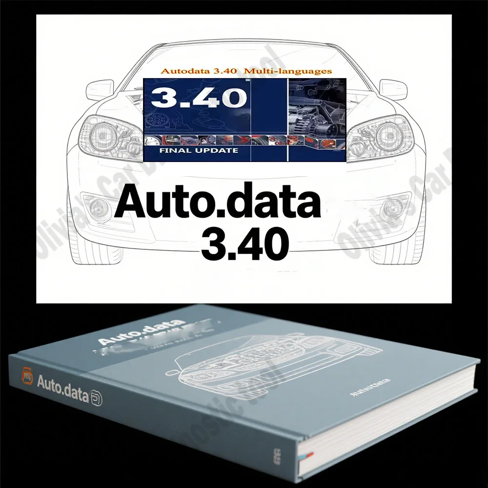 

New AutoData 3.40 Auto Repair Software OBD2 Scanner Car accessories Multi-languages Send by email Automotive Car Tool Software