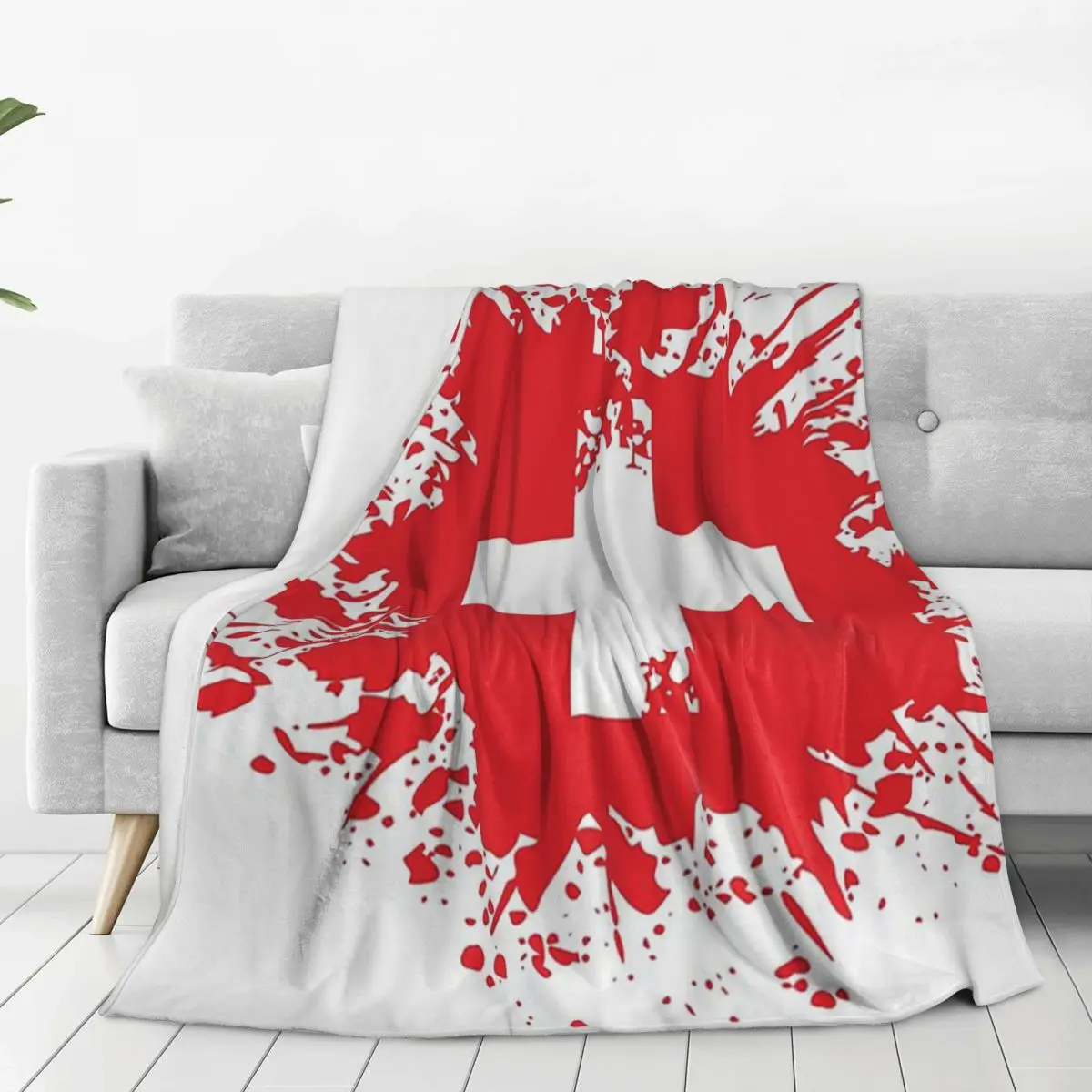 Swiss Switzerland Flag Blankets Fleece Warm Sofa Throw Blankets For Couch Bedding Outdoor Throws Bedspread Quilt