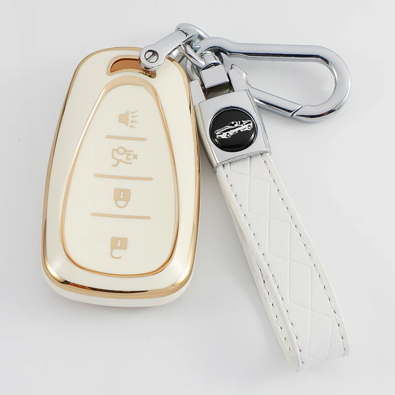 Fashion TPU Car Smart Key Cover Case for Chevrolet Malibu Equinox Cruze Camaro 2016 2017 2018 2019 Keychain Accessories