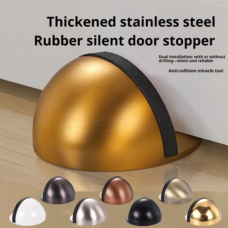 Stainless Steel Magnetic Door Stopper Home Improvement Hidden Door Holder Furniture Hardware for Doors