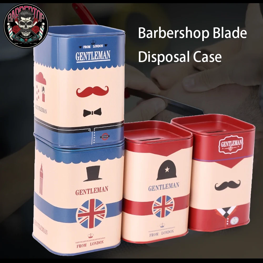 Barber Blade Disposal Case Safe Storage Safe Guard Razor Blade Recycling Container Box Salon Professional Recycling Blade Tools