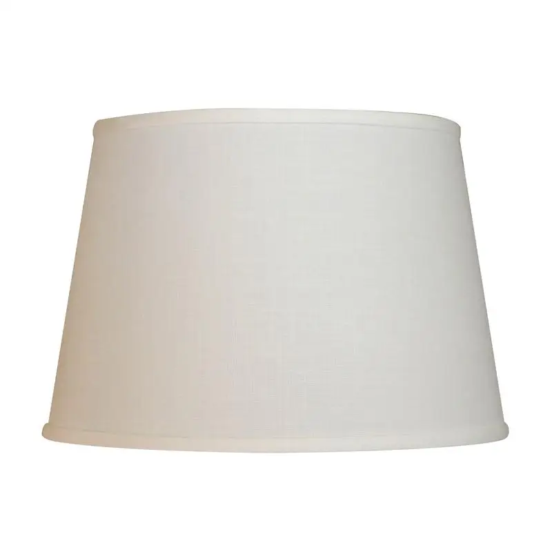 

White Slant Modified Empire Hardback Lampshade with Washer Fitter