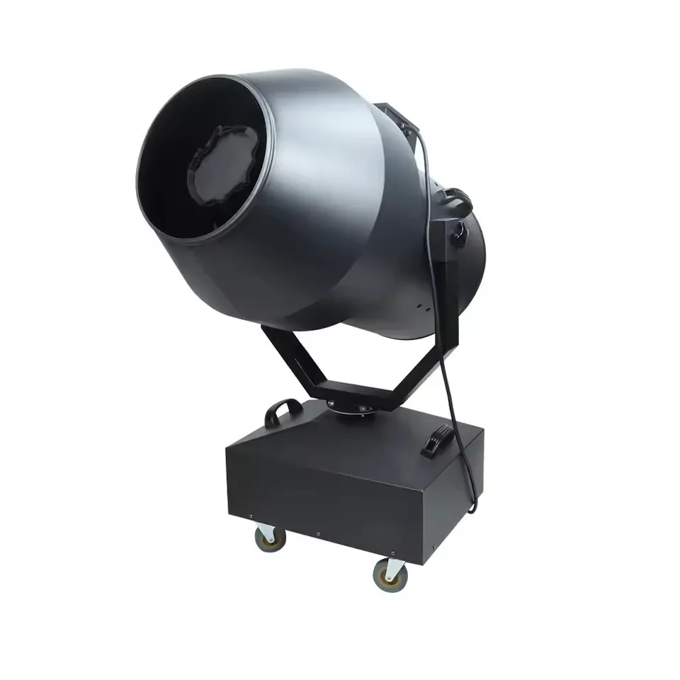 New Design 3000w Fly Case Automatic Rotation Integrated Foam Party Cannon Machine