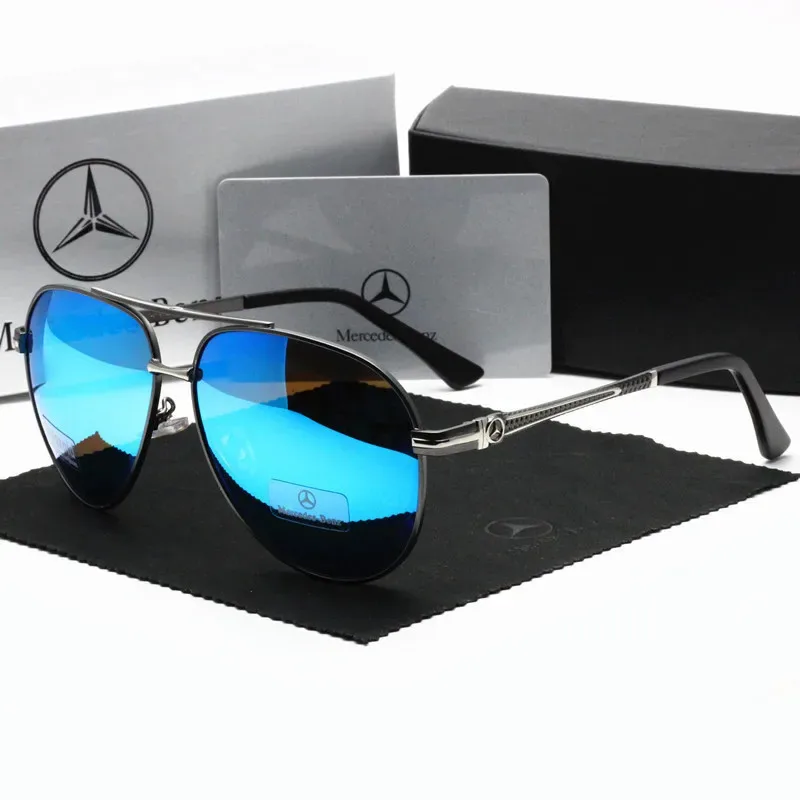 

For Mercedes Benz A B C E S V Class GLB GLC GLE AMG Pilot SLK SLC ML Car High Men Anti Glare Driver Goggles Polarized Sunglasses