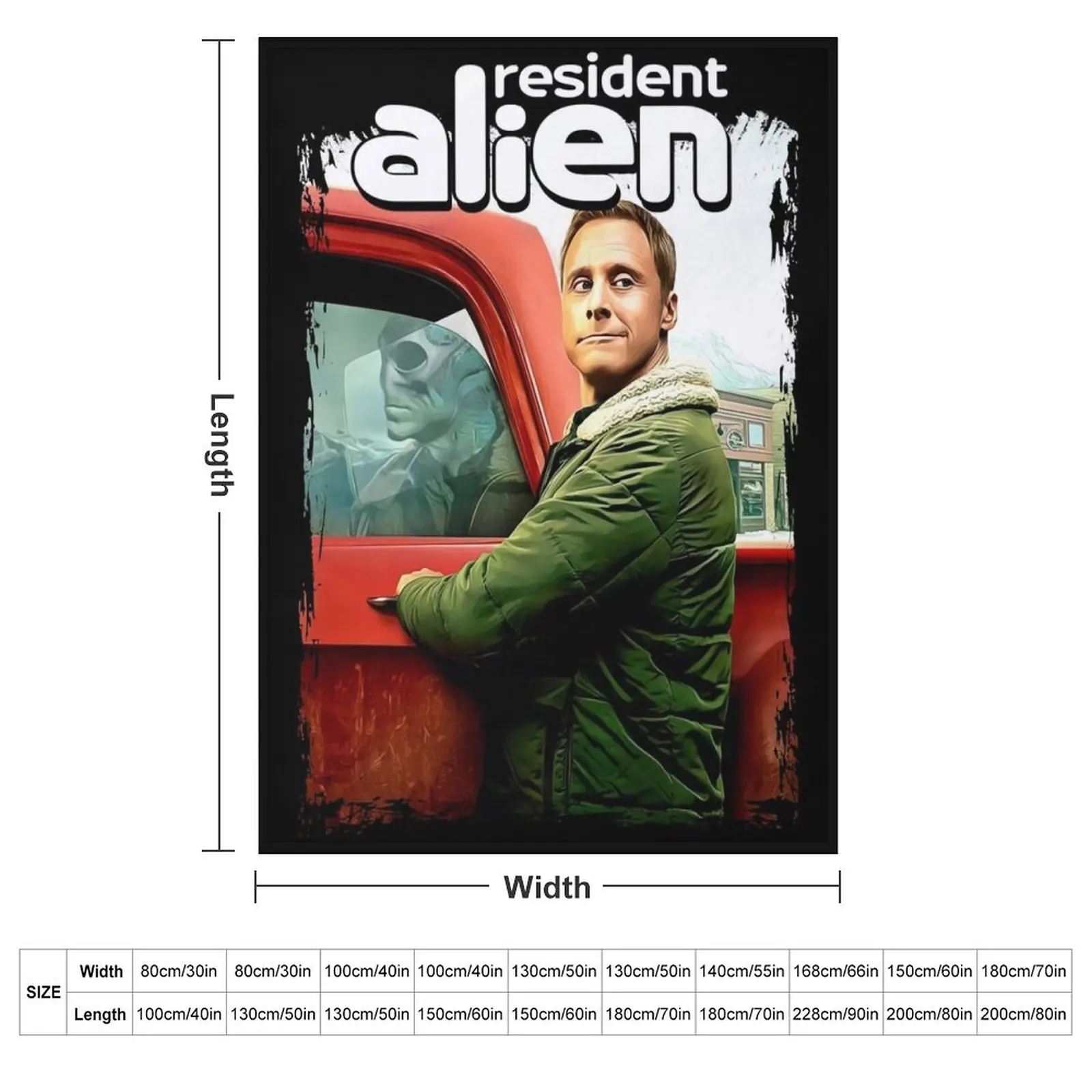 Resident Alien Series Art Perfect Xmas Gift Fan Throw Blanket warm for winter Vintage Fashion Sofas Moving Blankets