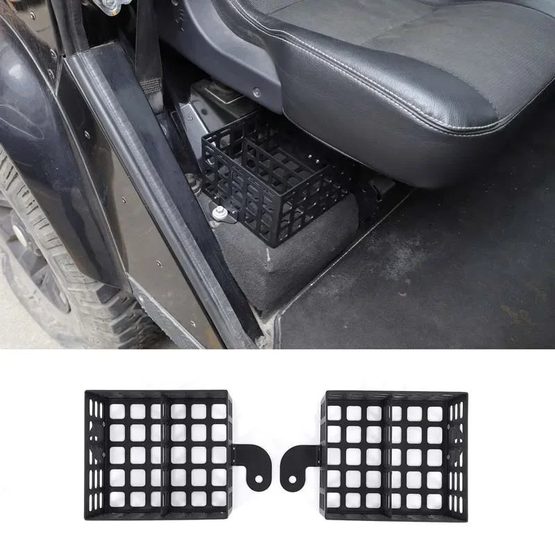 Aluminum alloy For  Land Rover Defender second row seat storage basket Storage basket under car seat Auto accessories 2004-2019