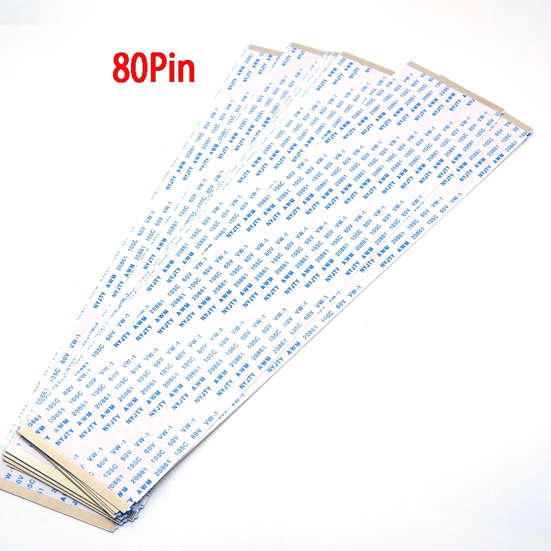 

80pin AWM 20861 0.5mm Pitch FFC Flat Cable 105C 60V VW-1 200mm Long a Type High Quality