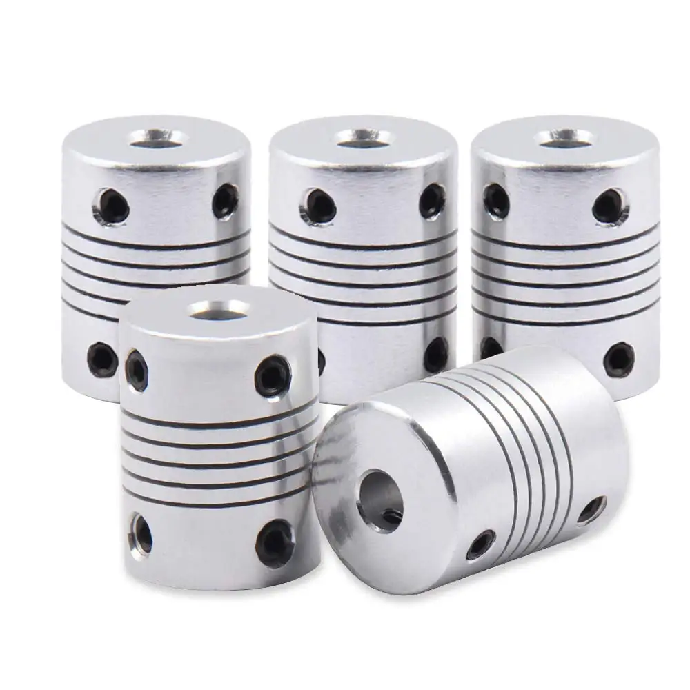 1Pcs Flexible Couplings L25xD19 Aluminum Alloy Joint Connector Compatible Stepper Motor Coupler for CNC Machine & 3D Printer