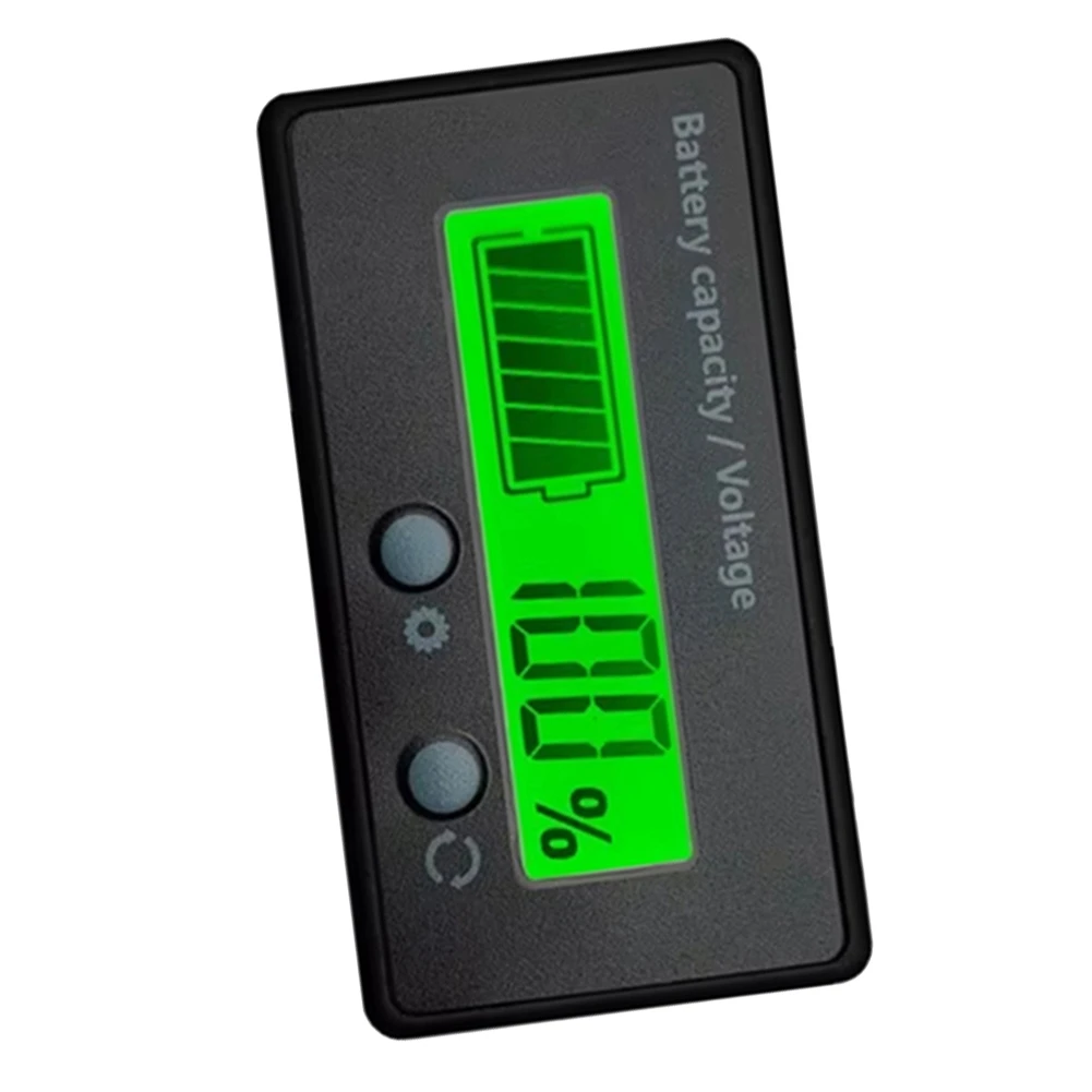 LED Digital Voltmeter Voltage Meter Tester Acid Lead Lifepo4 Lithium Battery Capacity Indicator 12V 24V 36V 48V