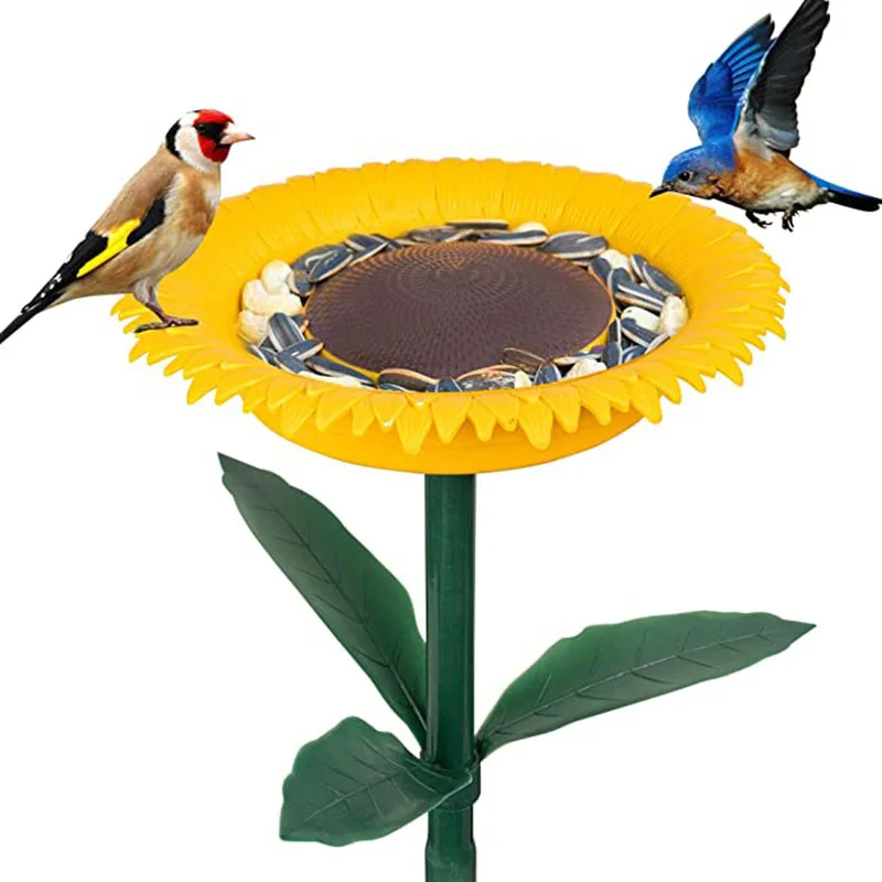 

Outdoor sunflower bird feeder