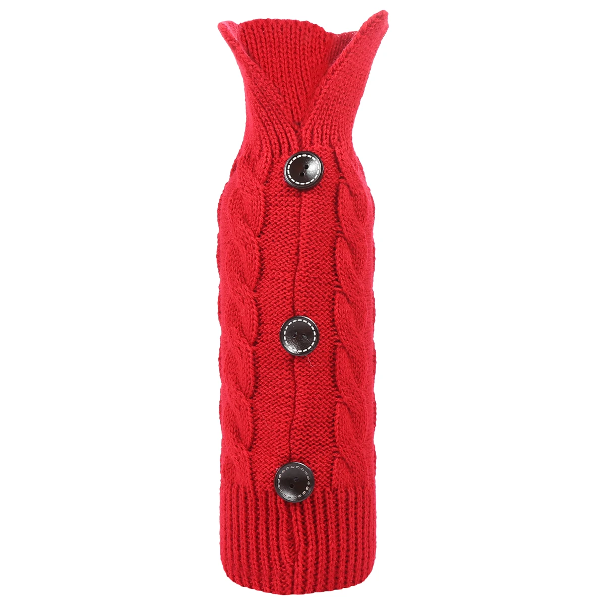 

1 pc Portable Red Sleeve Knitting Bottle Clothes For Protect Scratch Dust Bottle Clothes For Red Home Bar Tools