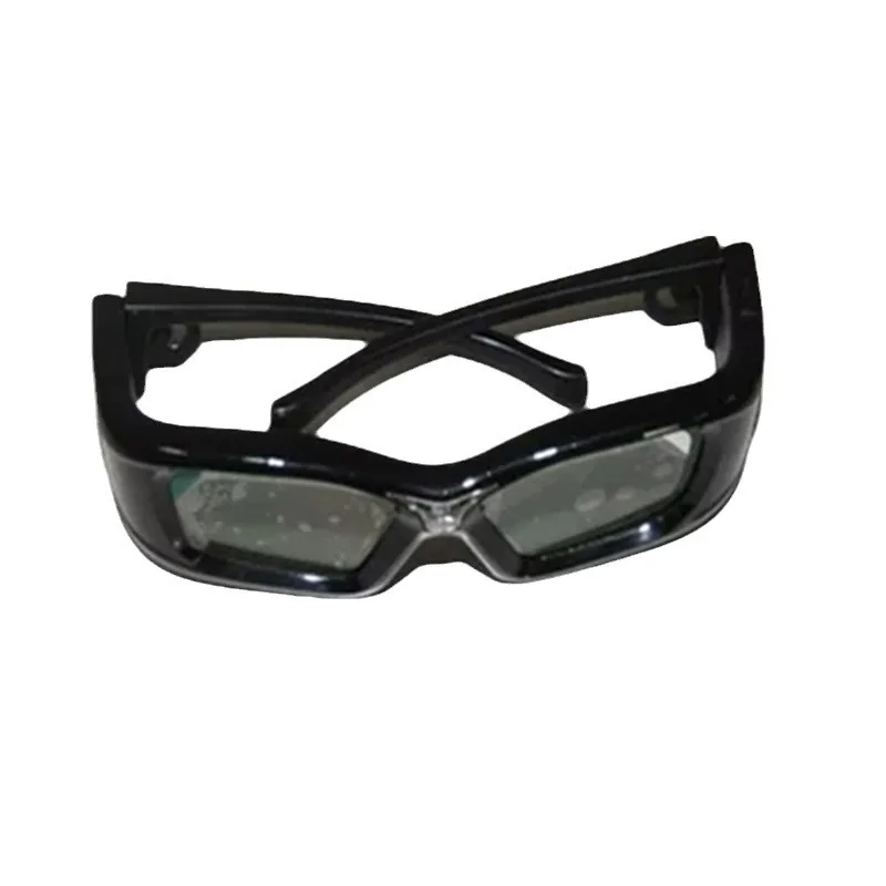Black 3D glasses with projection TV home theater Blu-ray video