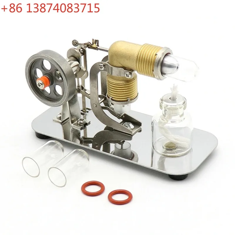 Mini Hot Air Stirling Engine Motor Model Educational Toy Kits