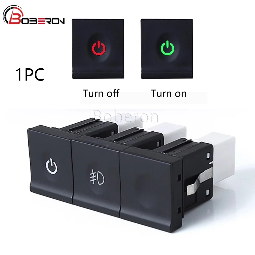 

1PC Car Fog Lights LED DRL Power Spotlight Fan Recorders Radar Music switch For VW Sagitar 2015 2016 2017 2018