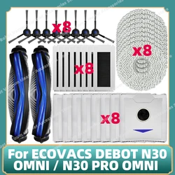 Compatible For Ecovacs Debot N30 OMNI / N30 PRO OMNI Replacement Main Side Brush Mop Cloth Dust Bag Accessories Parts