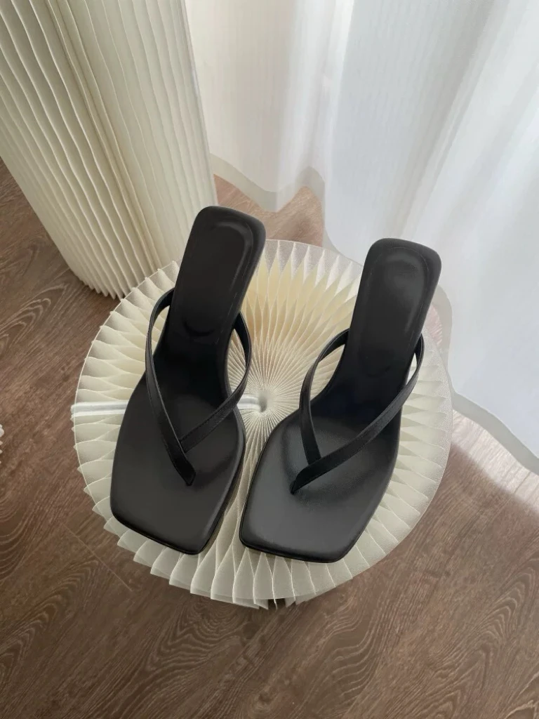 summer-new-style-women's-leather-sandals-thin-heel-medium-heel-open-toe-slip-on-casual-shoes-suitable-for-daily-wear