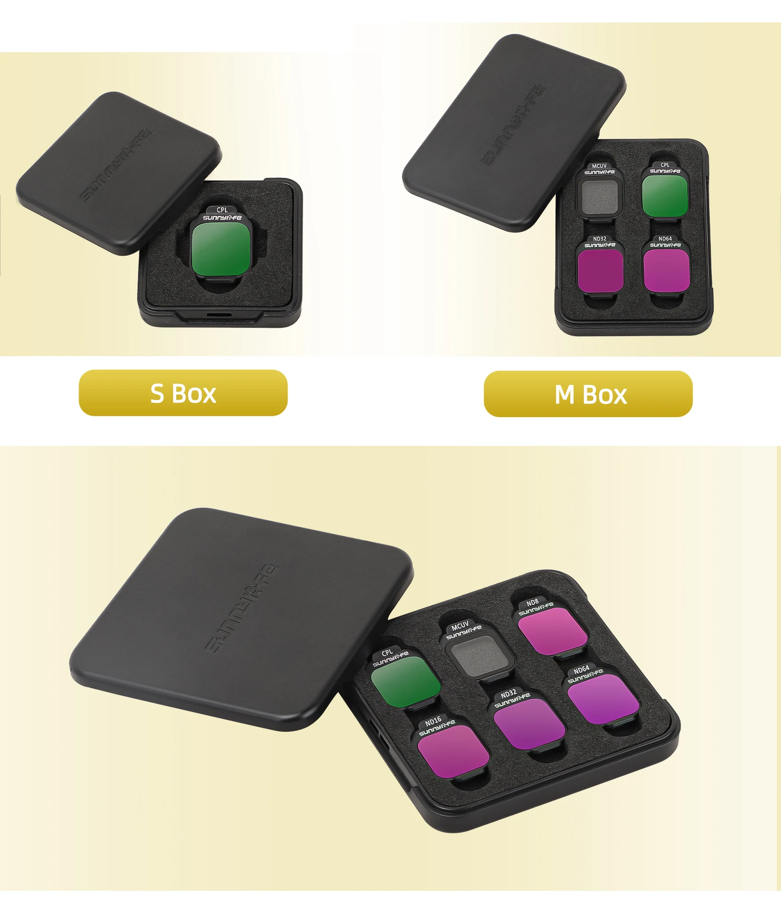 DJI FLIP HD空撮用FLIPフィルターND8 ND16 ND32 ND64フィルター MCUV/CPLキット ヘッドカメラフィルター ドローンアクセサリー