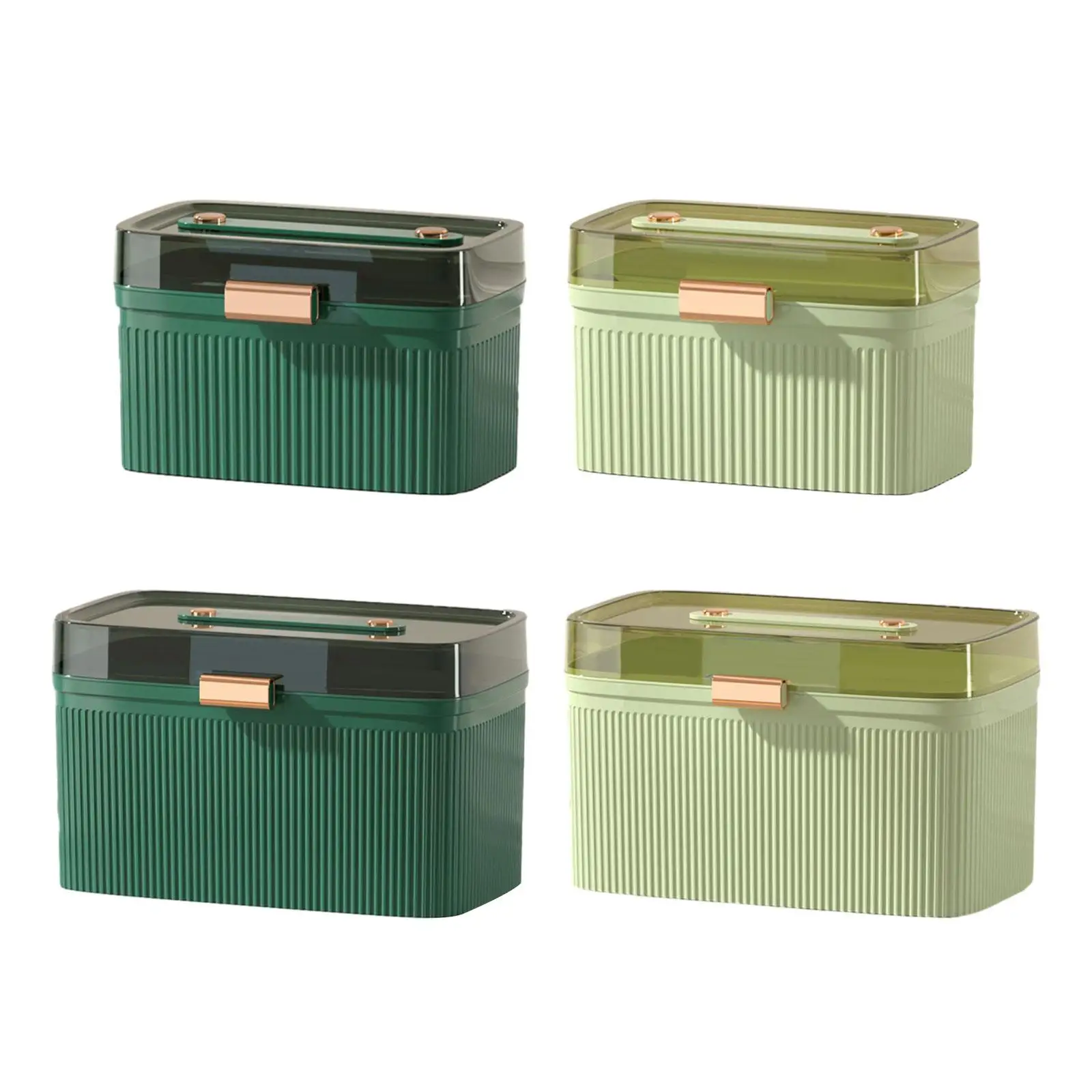 First Aid Empty Box Multipurpose Large Capacity Bin Removable Tray Storage Case for Office Family Camping Sports Cosmetic