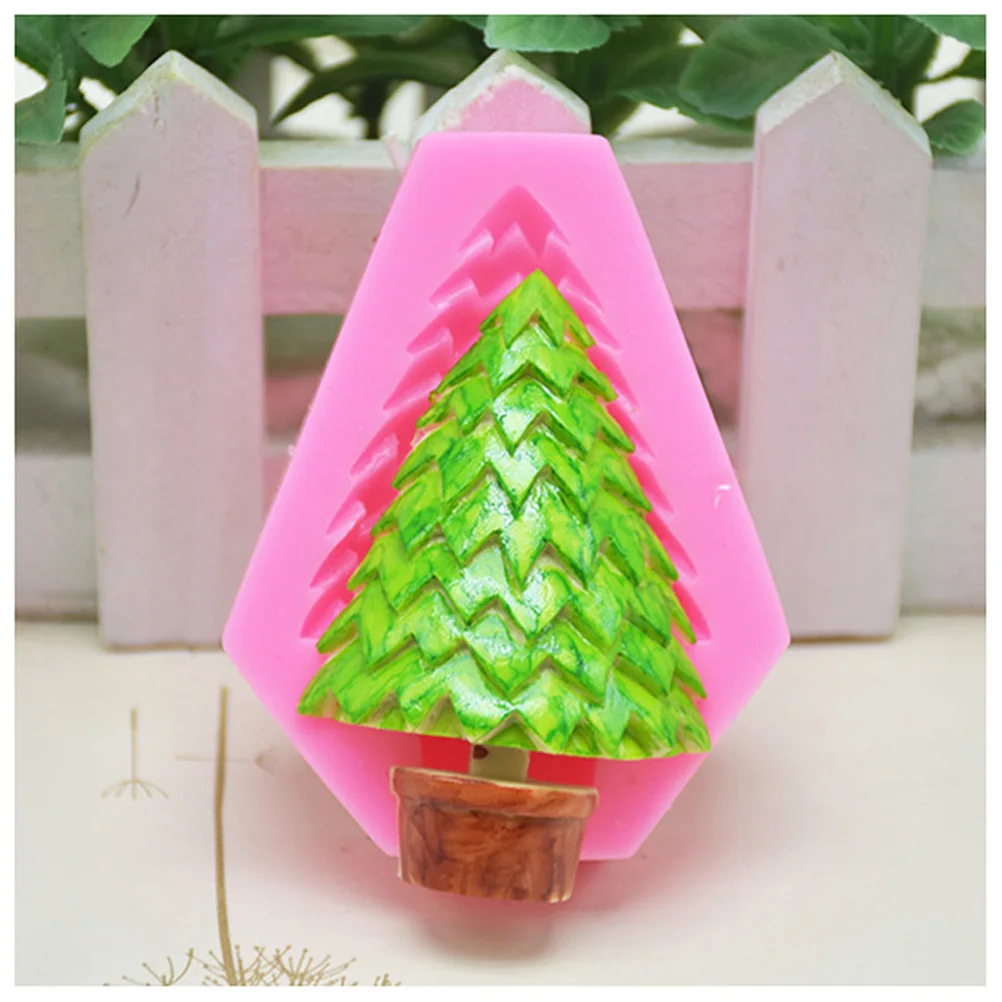 

Silicone Cake Mold 3D Christmas Tree Shape Baking Molds DIY Tools Fondant Decorations Non-Toxic Tasteless Kitchen Bar Supplies