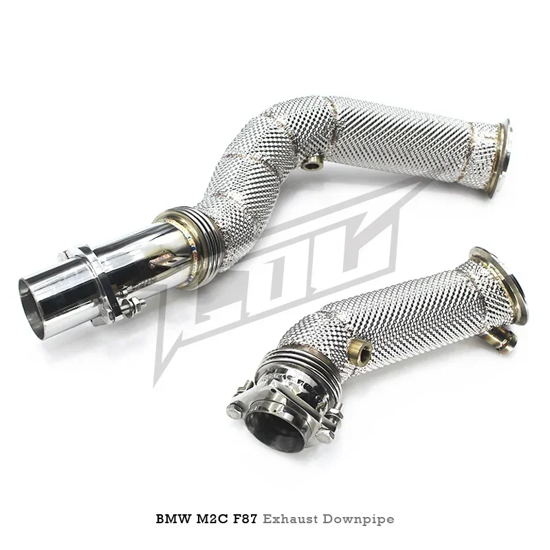 Section High flow Pipes branch downpipe Exhaust Pipe with For M2C M2 F87 3.0T