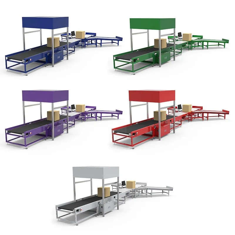 Postal e-commerce express automatic packaging machine logistics carton conveying weighing and measuring machine