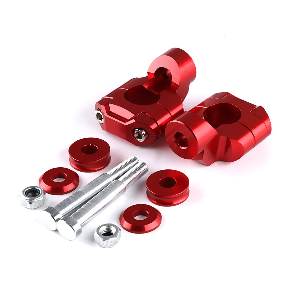 2pcs 28MM 11/8'' Inch Aluminum Alloy Handlebar Handle Bar Clamps Riser for Honda Yamaha Kawasaki Variable Diameter Handlebars