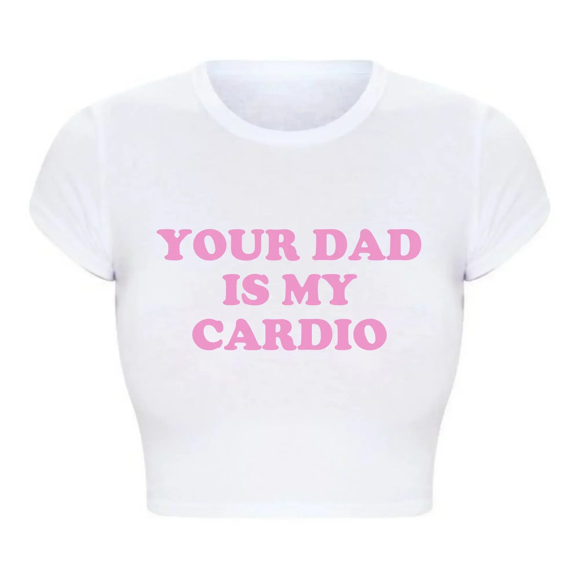 Ropa gotica Grunge de los anos 2000 Tops cortos Harajuku para mujer camiseta divertida para bebé con texto en اللغة الإنجليزية يو بابا