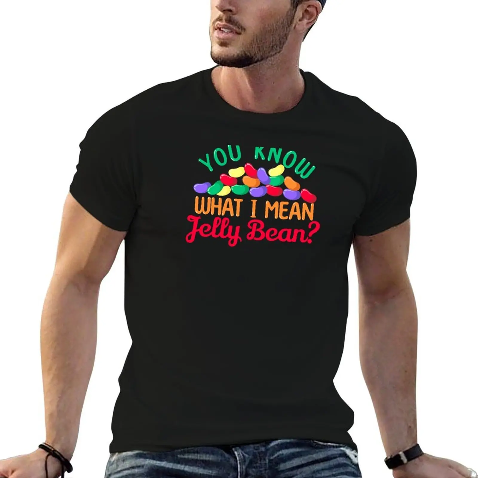 You Know what I mean, Jelly Bean? T-Shirt funny gifts rapper graphic tees oversized t shirt men