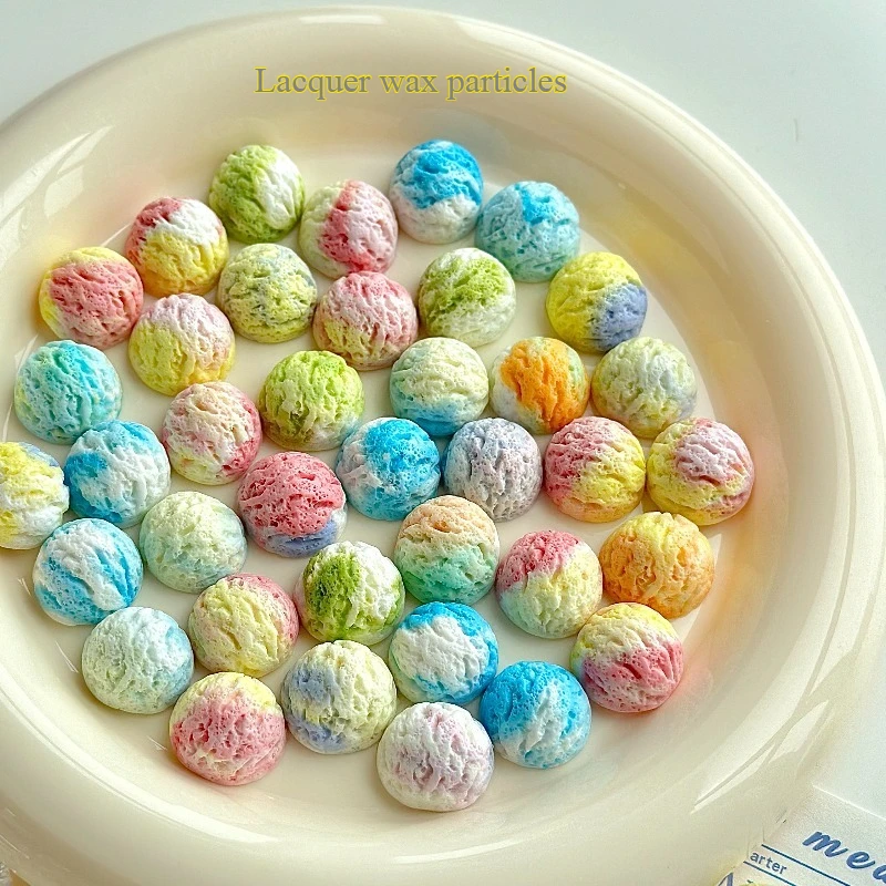 18 Pcs/bag Mixed-color Ice Cream Ball Shape Fire Paint Wax Grains/handmade DIY Fire Paint Wax Seal Envelope Sealing Material