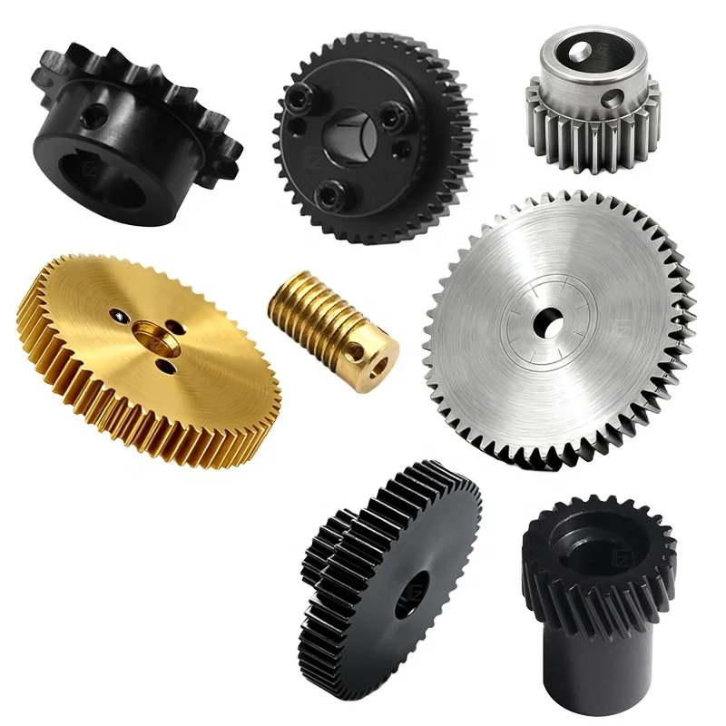 Custom Brass Worm Wheel and Worm Shaft Set for Industrial Transmission, Hobbed OEM Part