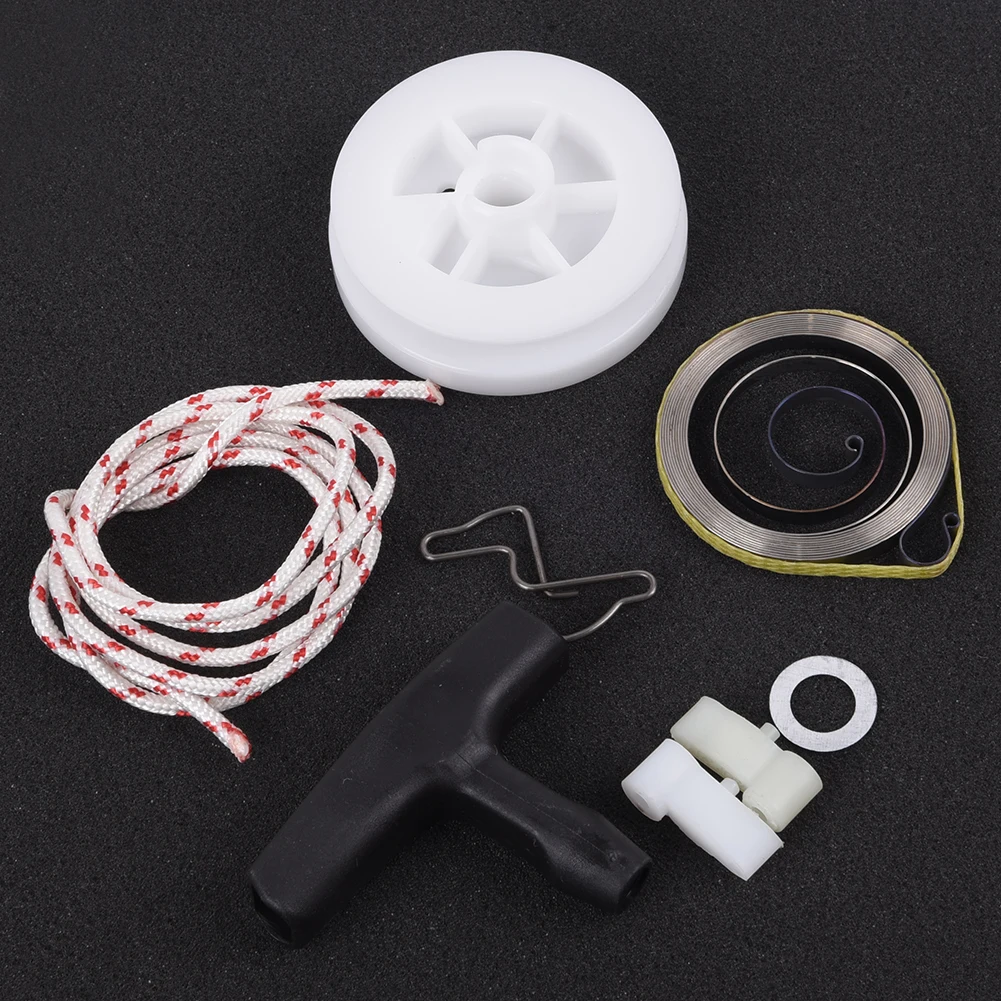 Set Recoil starter pulley Supplies Washer 065 MS660 MS650 Kit Parts Pawls Rope Chainsaw Clip Handle Accessories