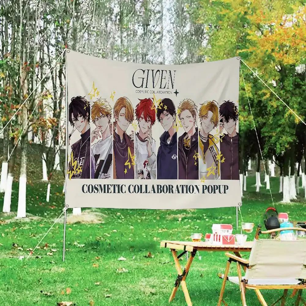 Japanses Cartoon Given Large Size Shop Art Promotion Advertising Booth Flag Hanging Banners